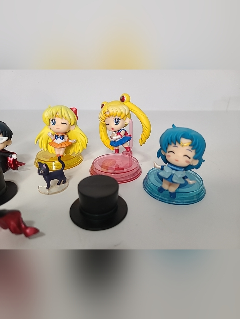 Sailor Moon Petit Chara Mini Figure Lot MegaHouse Luna Artemis Tuxedo Mask - Picture 7 of 11